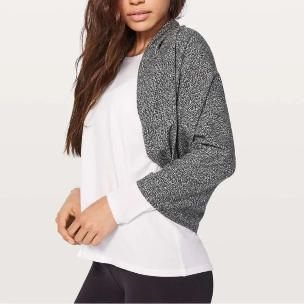 Lululemon Athletica Vinyasa Convertible Scarf Black White Grey O/S